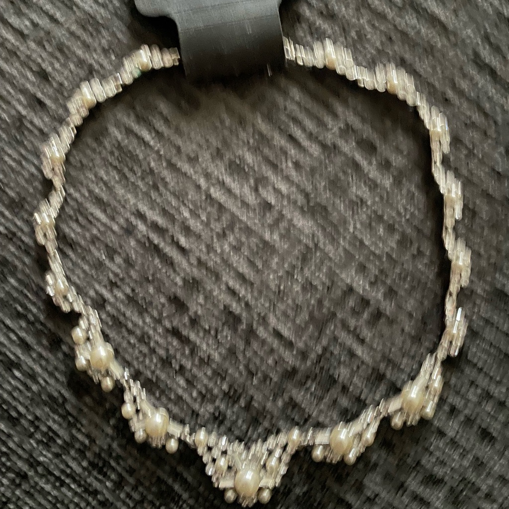 Rsvp Pearl And Rhinestone Necklace